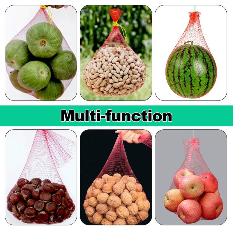 ZAUGONTW Resuable Nylon Mesh Bags, Hanging Watermelon Nets Bags, Thicker