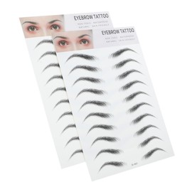 HAPINARY Pack of 4 3D Stickers for Eyebrows Water Transfer Tattoo Eyebrow Tattoo Eyebrow Tool Eyebrow Stencil Artificial Eyebrow Imitation Eyebrow
