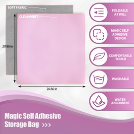 Magic Universal Storage Cloth, Self-Adhesive Makeup Bag, Portable Protective Cosmetic Pouch, Camera Lens Wrap, Stylish Travel Organizer for Beauty Essentials, Travel, Gifts & Daily Use