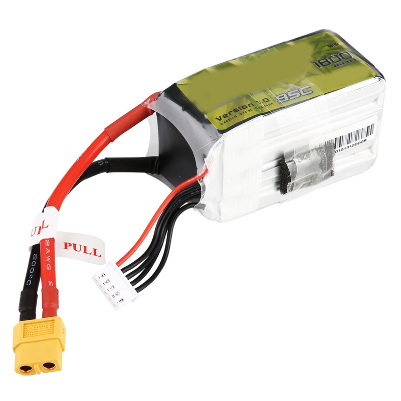 Tattu 14.8V 1800mAh 95C 4S1P Lipo Battery Pack with XT60-SYP