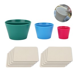 3 Sizes Rim Cone Pottery Tools with 10PCS Chamois Cloth, Pottery Rim Cone Shaper Pottery Tools for Fixing Rim, Pottery Circular Shaping Clay Tools Supplies for Sculpting Fixing Rim Mug Bowl Ceramic