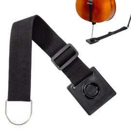 Newellsail Cello End Pin Anchor Adjustable Cello Anchor Holder Non-Slip Stopper Stand with Metal D-Ring and Thickened Sponge Cello Non-Slip Device for Cellist Exercises