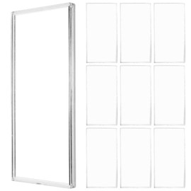 Tofficu 10pcs Money Case for Cash Clear Plastic Sleeve Currency and Stamp Collection Protector Sleeve Regular Protector Bag Money Sleeve Regular Mouth