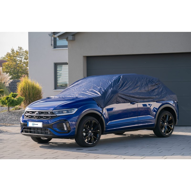 Cartrend 70339 Half car cover "New Generation", weatherproof, size M,