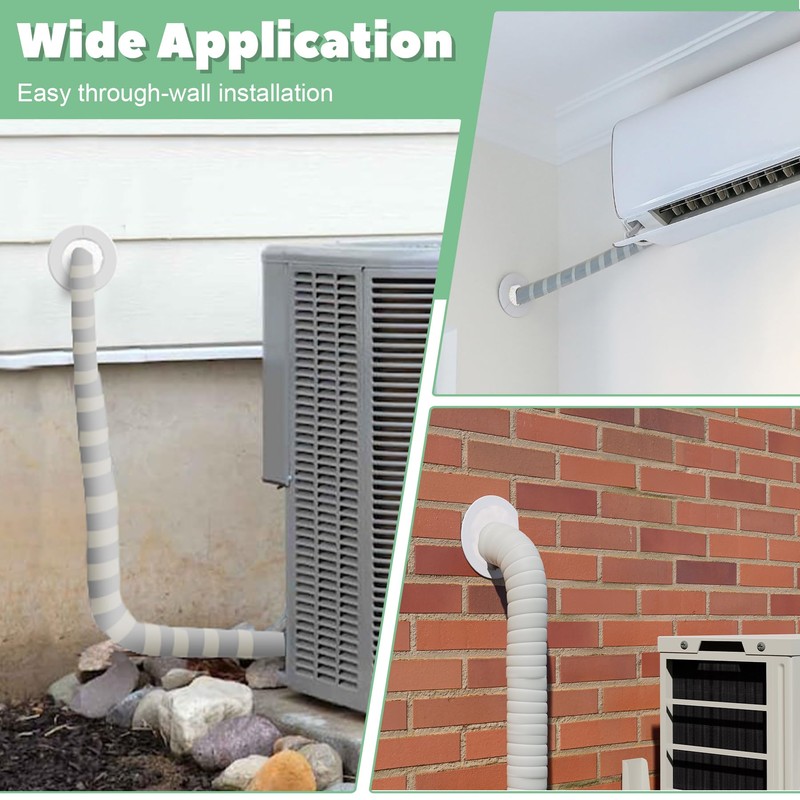 Memrita Mini Split Cover Wall Sleeve for Air Conditioner Line