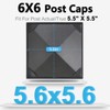 6x6 Post Caps – Aluminum Pyramid Caps Fits 5.5" x