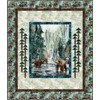 Northcott Northern Peaks 32.5" Bear Scenic Panel Pine/Multi