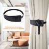 Leather Curtain Tie Backs, 4 Piece Minimalist Leather Drapery Tiebacks,