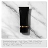 Aspire Empty Black Plastic Squeeze Tubes Cosmetic Containers with Screw