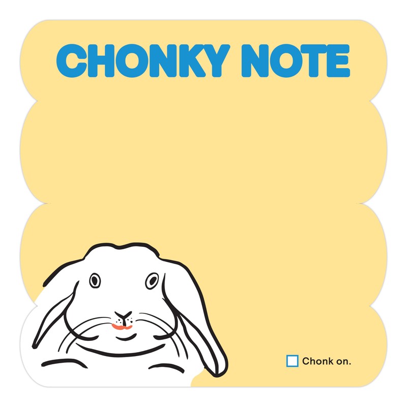 Knock Knock Chonky Note: Cube Notepad