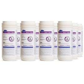 Oxivir Diversey 1 100850922 Disinfectant Cleaning Wipes, Pre-Moistened with Accelerated Hydrogen Peroxide AHP, Unscented, 60 Medium 7x8-Inch Wipes, 1-Slim Canister (Pack of 12)
