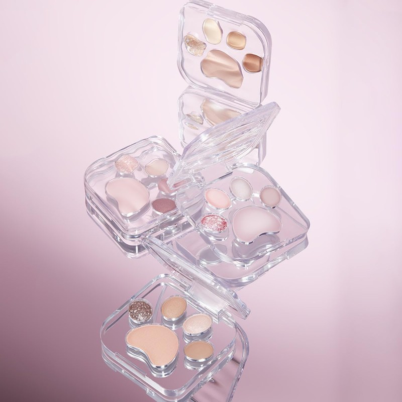 MilleFée Meow Paws Eyeshadow Palette (03 Tsundere), Cats, 5 Colors,