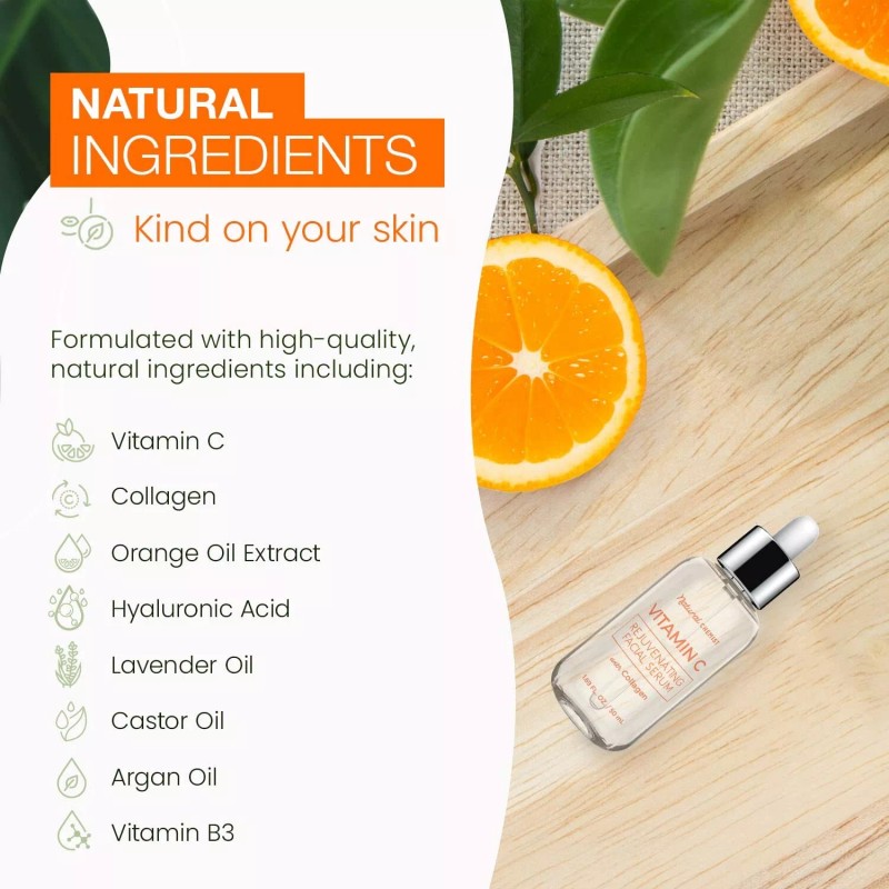 Vitamin C & Collagen Face Serum Colageno + Vitamina C