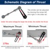 JQDML Reciprocating Linear Actuator Stroke 1.18"-6" with Suction Cup and