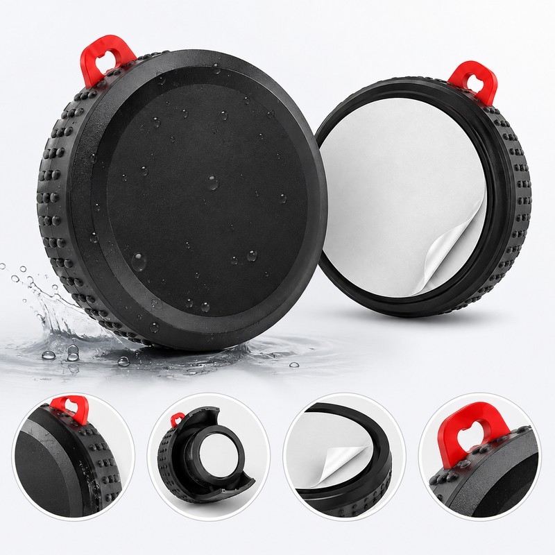 Waterproof Tracker Holder Case for AirTag – Adhesive Shock-Resistant Cover