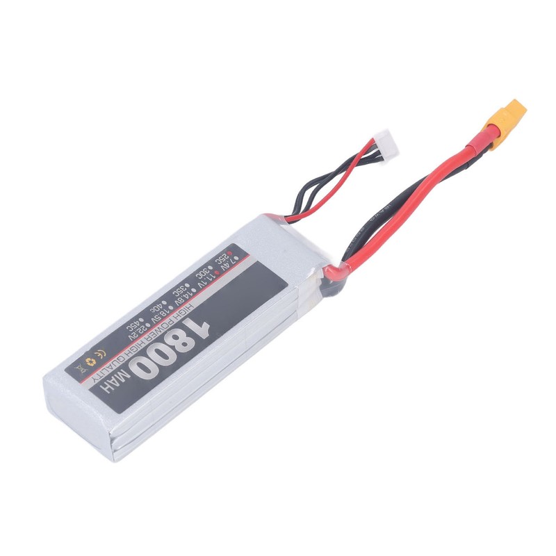 LiPo Battery Pack 11.1V 3S 1800mAh 25C Rechargeable LiPo Battery