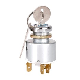12 V Ignition Switch Ignition Switch Engine Start Switch Car Ignition Coil with 2 Keys for Cars Motorcycles Boats