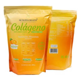 Colágeno Pre Y Post Cirugía Naranja