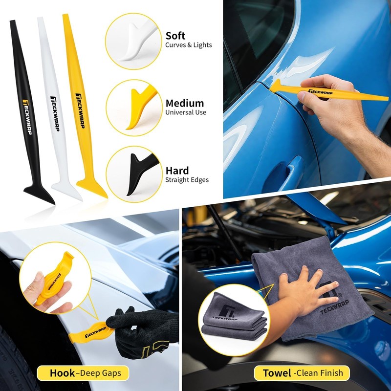 TECKWRAP Premium Car Wrap Tool Kit for Car Wrap, PPF