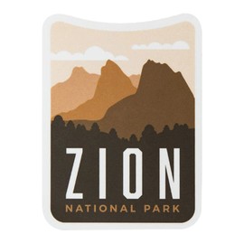 Vagabond Heart Zion National Park Sticker - Weatherproof Vinyl Souvenir Decal