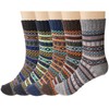 Justay Pucott 5 Pairs of Wool Socks, Warm Women’s Socks,
