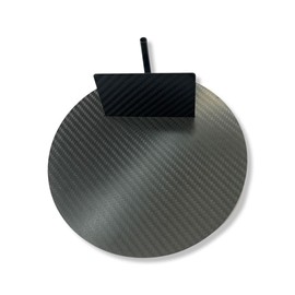 M&M Smartek XXL Set Carbon Plate & Carbon Card in Credit Card Format Including Tube Made of Real Carbon Fibre in Black, black, Elegant