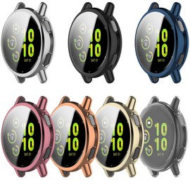 7-Pack Intended for Garmin Vivoactive 5 Smart Watch Waterproof Protective Case Soft TPU Plated All Around Scratch-Proof Screen Protector Cover for Garmin vívoactive 5