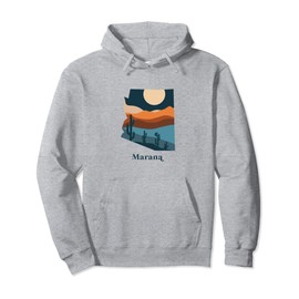 Marana Arizona Desert Style Boho AZ Landscape Pullover Hoodie
