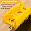 Konvixon 4PCS Miter Box and Saw Set, 12 × 4.72-Inch
