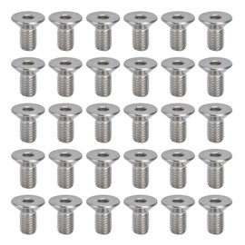 30pcs M10 Allen Socket Screws 10mm A2 Stainless Steel Countersunk Hex Bolts for Industry FastenersM10x20