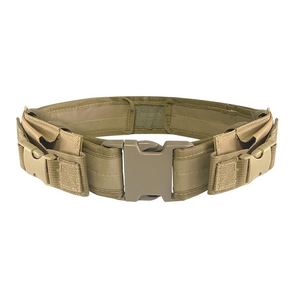 DONGKER Tactical Belt, Adjustable Combat Belt, Tactical Waist Belt with
