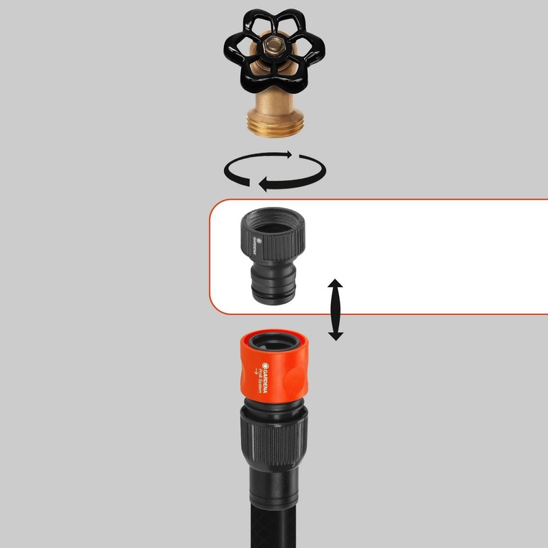 High flow faucet nose Gardena : tap connection with 26.5