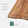 Teakhaus Teak Cutting Board - Rectangle Edge Grain Board With