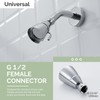Angle Simple High Flow Shower Head, Brass Swivel Joint Adjustable