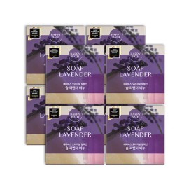 해피바스 오리지널컬렉션 솝라벤더 비누 90g x8개 Happy Bath Original Collection Soap Lavender 90g x8