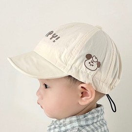 Infant Quick-Drying Thin Sun Protection Baseball Cap for Boys and Girls (Spring-Summer, 45-48cm) 6 Months-2 Years / Happy Casual Ultra Quick-Dry Duckbill Cap - Khaki 3ea
