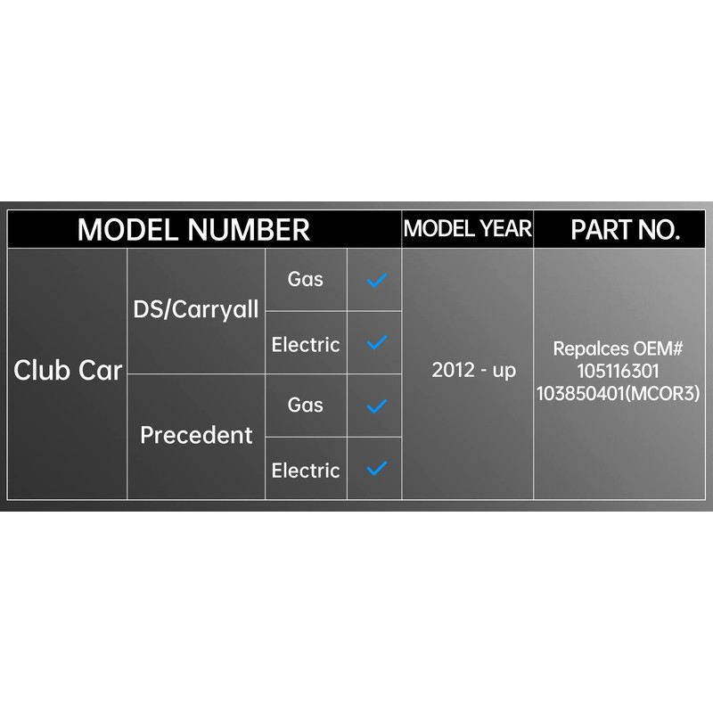 MCOR 4 for Club Car Precedent & DS/Carryall 2012-up,Throttle Potentiometer