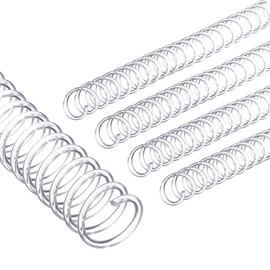 PATIKIL 14mm(9/16") Plastic Spiral Binding Coils, 20 Pcs Binding Spirals 115 Sheet Capacity 4:1 Pitch Binding Spirals for Binding Paper Sheets, Transparent