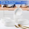 Jeffbaubl Cereal Bowls Set of 6, 6 Inch Ceramic Soup