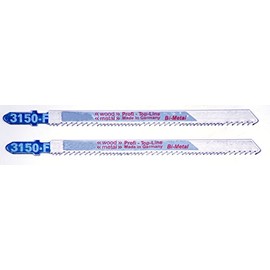 Connex COM300212 "Uni" Milled Jigsaw Blade of Bi-Metal, Silver/Blue, 132 mm, Set of 2 Piece