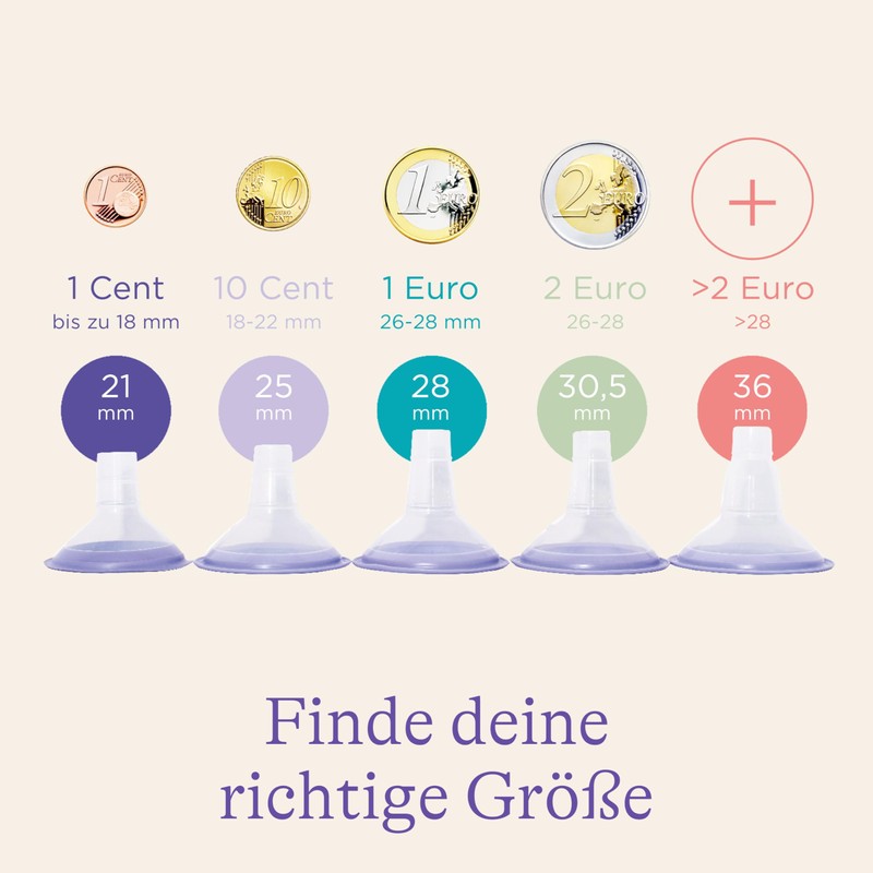 Lansinoh 2 x Breast Pump Suction Attachments - Small (21mm)