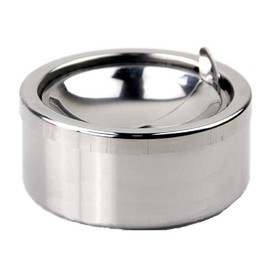 (fupuone) with Lid Ashtray Stainless Steel Large Capacity Smoke Light For