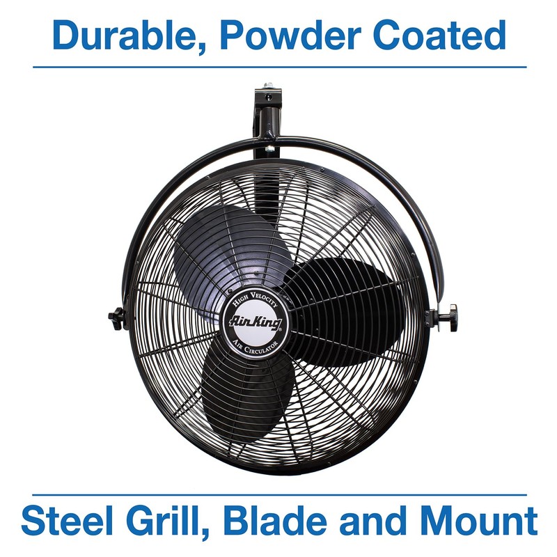 Air King 9020 1/6 HP Industrial Grade Wall Mount Fan,