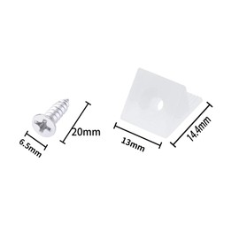 60 Pcs Drawer Repair Kit, Drawer Repair Kit with Screws, Drawer Supports, Drawer Sagging Repair Fix Mending Wedges, Plastic Corner Brace Angle Code Bracket Fastener with Screws for Furniture