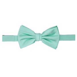 Jacob Alexander Men's Tone on Tone Corded Pre-Tied Bow Tie - Aqua