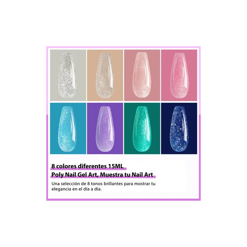 Gel De Construcción Polygel 15ml - Extensiones Uñas