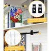 Koutemie Wall Garden Flag Stand Holder Pole with 2 Stoppers