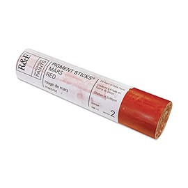 R&F Handmade Paints - Professional Oil Pigment Stick, Mars Red, 188 ml