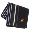 Brooks Brothers 125055-0014-03 Towel Handkerchief, Twill Style, Striped (Navy), Gentlemen,