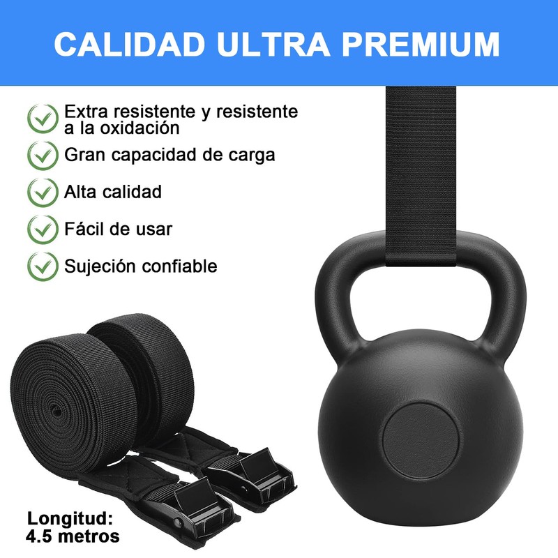 SUKYBUE Correas de Amarre Resistentes de hasta 600 LB, Ajustable